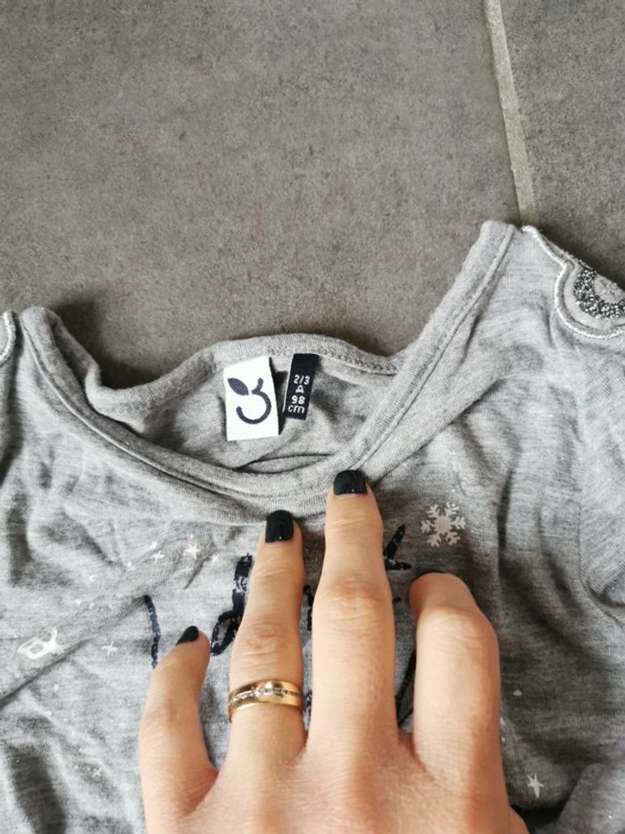 Tee-shirt 3 ans de chez 3 pommes - photo numéro 2