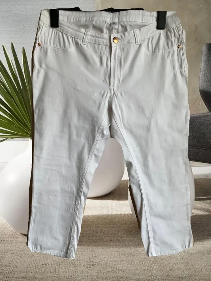 Pantacourt blanc t42