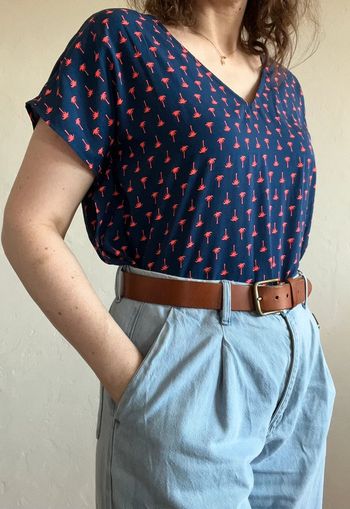 Teeshirt débardeur School Rag taille 2 Palmier #EmmaLilleM38