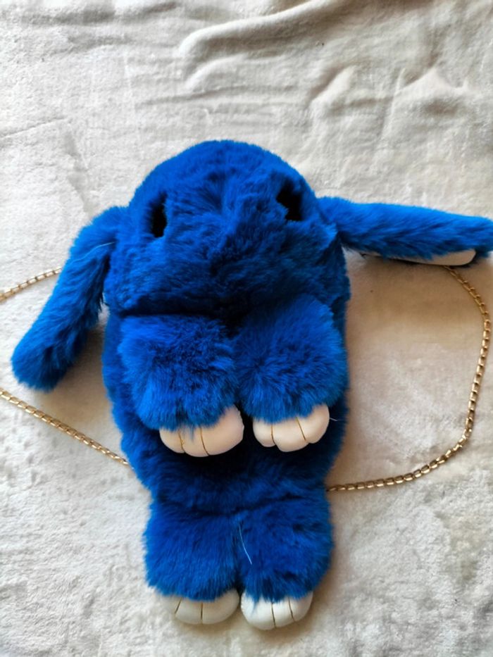 Sac lapin bleu roi - photo numéro 2