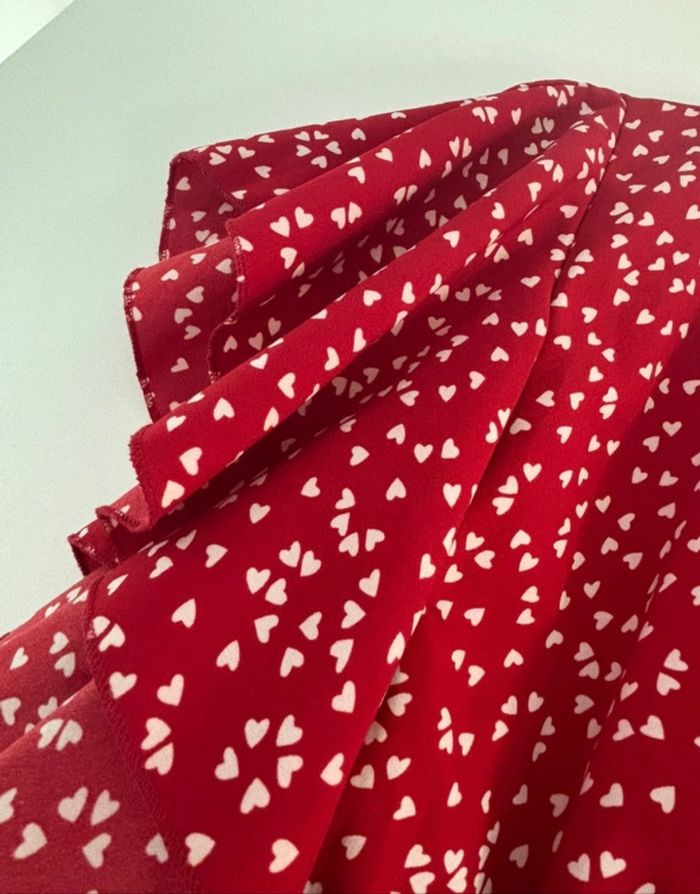 Robe à volant rouge taille S - photo numéro 3