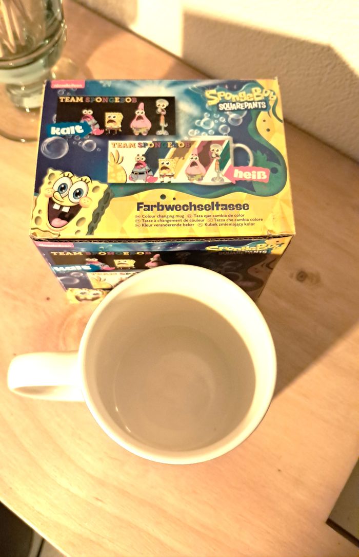 Mug Bob l’Éponge thermo-réactif – Neuf en boîte - photo numéro 3