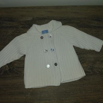 Cyrillus- veste coton blanc 3 mois