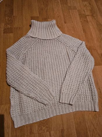 Pull  a col roulé grosse maille