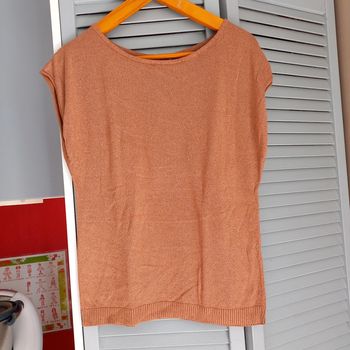 Haut marron pailleté