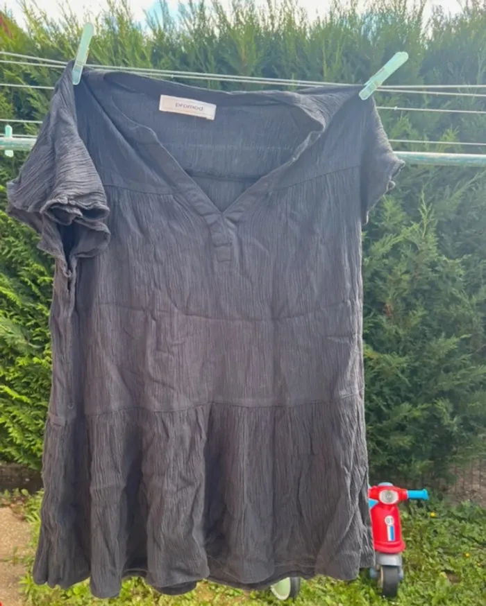 Blouse noire Promod – Taille estimée M – Très bon état - photo numéro 3