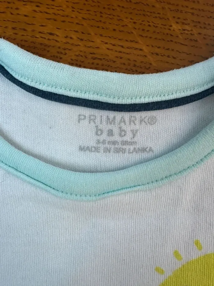 Combinaison short blanc été soleil primark 3-6 mois - photo numéro 4
