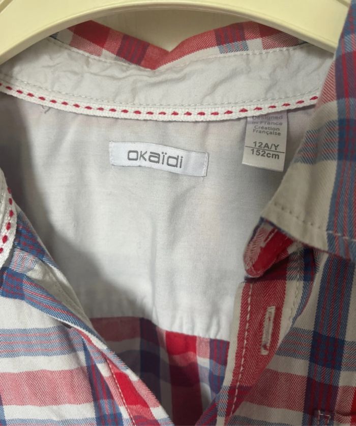 Chemise manches longues Okaïdi taille 12 ans - photo numéro 2