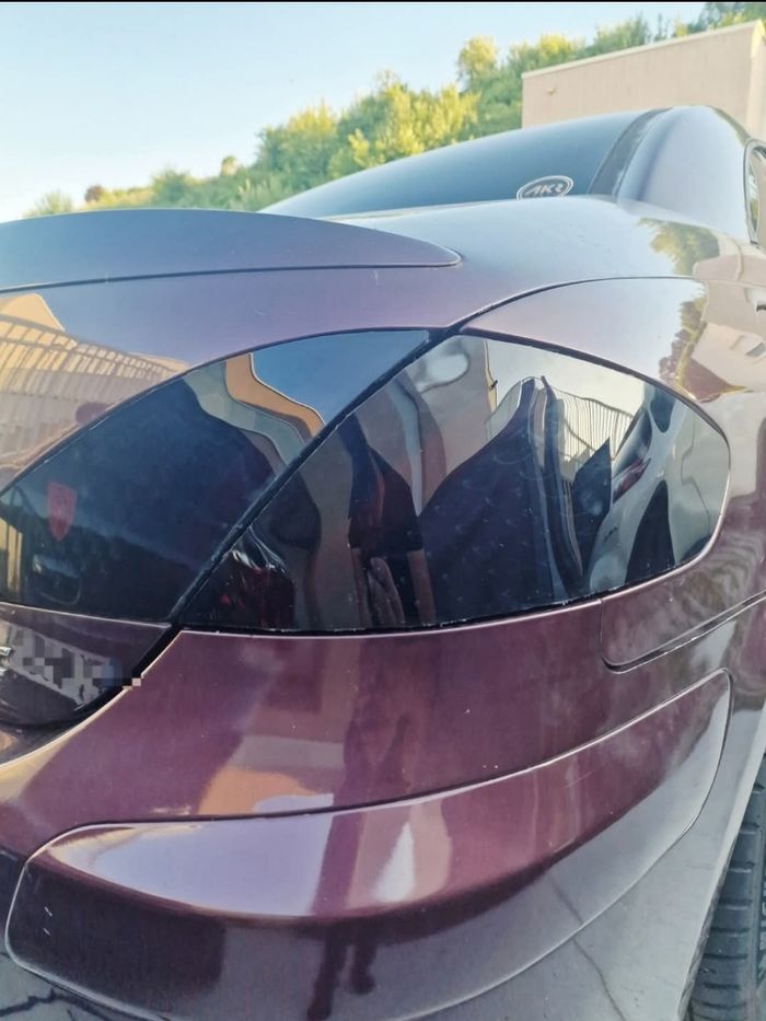 4 Cache feux arrières pour Peugeot 307 cc cabriolet gris fumé - photo numéro 6