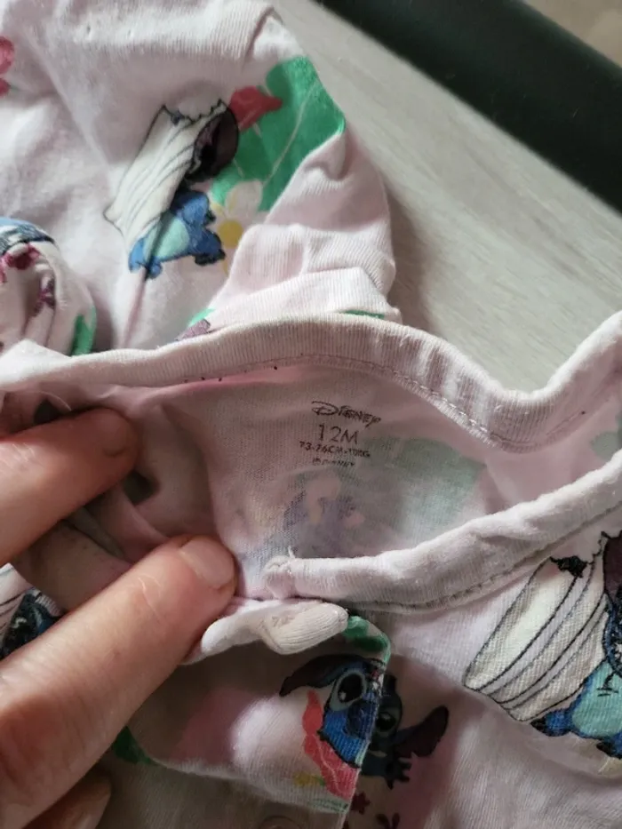 2 combishort disney stitch 12 mois - photo numéro 3