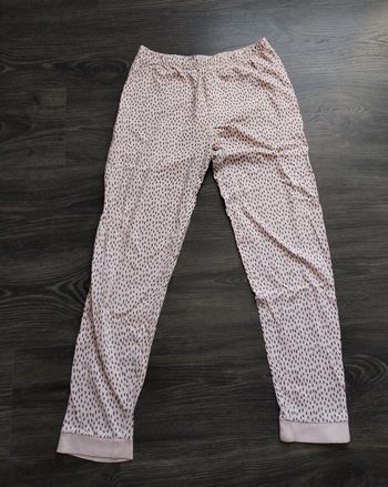Pantalon pyjama rose pois noirs 14 ans XS Tex