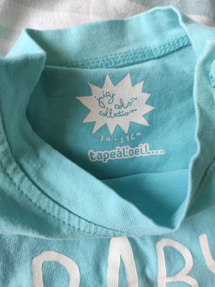 Tee shirt manche courte baby king - photo numéro 3