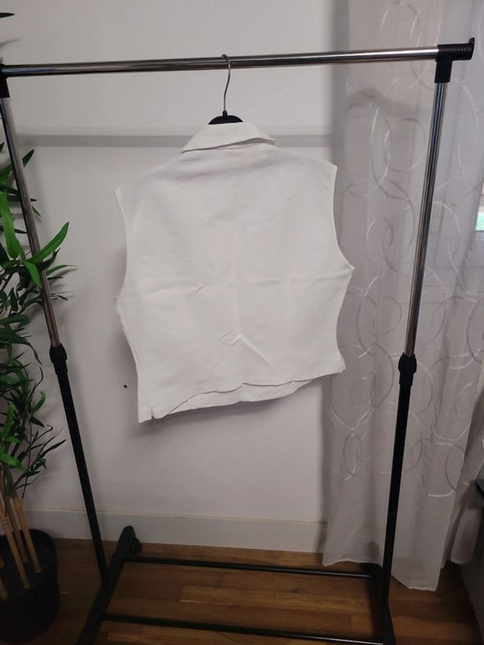Gilet bolero classe blanc - photo numéro 3