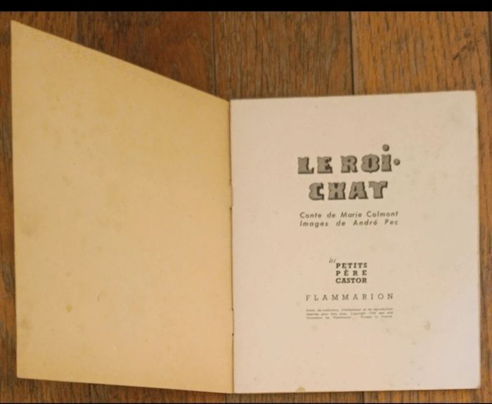 Ancien livre Le roi chat 1944 collection Les petits Père Castor - photo numéro 4
