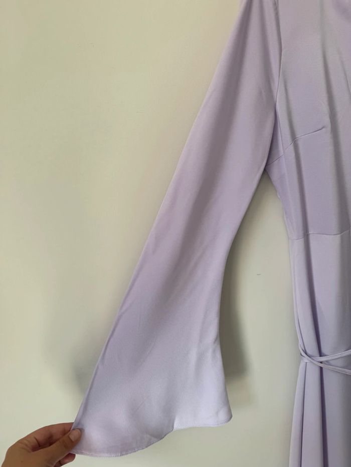 👗Asos design taille 40👗Robe mi-longue cache-cœur- Lilas- très bon état - photo numéro 3