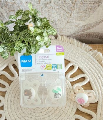 Tétines Mam 0-6mois bébé Garçon X2 Neuve