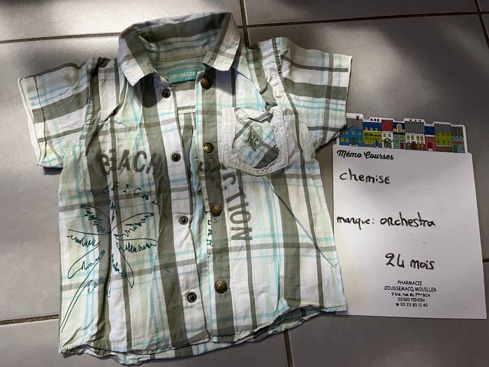 Chemise garçon 24 mois