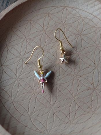 Boucles d'oreilles fée et son étoile 🌟