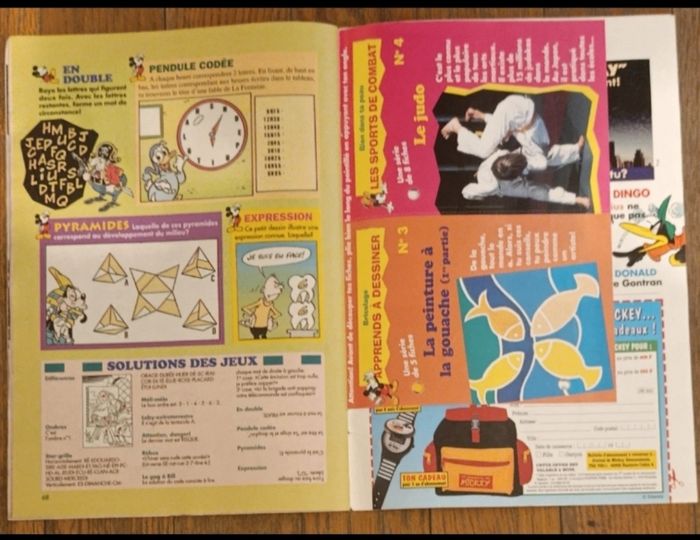 Ancien journal de mickey N°2320 avec fiches 1996 vintage - photo numéro 9