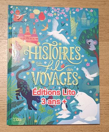 Livre cartonné "Histoires au fil des voyages" 3 ans +
