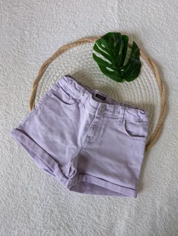 💜 Short en jean lila Kiabi – 9 ans