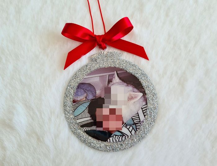 Boule de Noël avec photo personnalisée - photo numéro 2