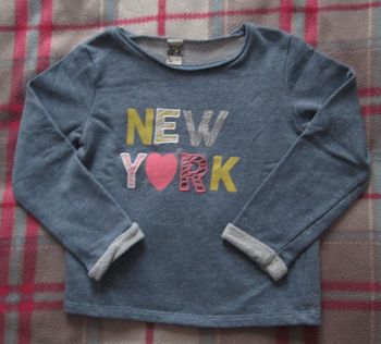 Pull fin bleu TAO 6 ans