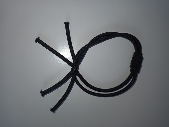 Élastique pour cheveux 1 noir et un brun/noir - photo numéro 2