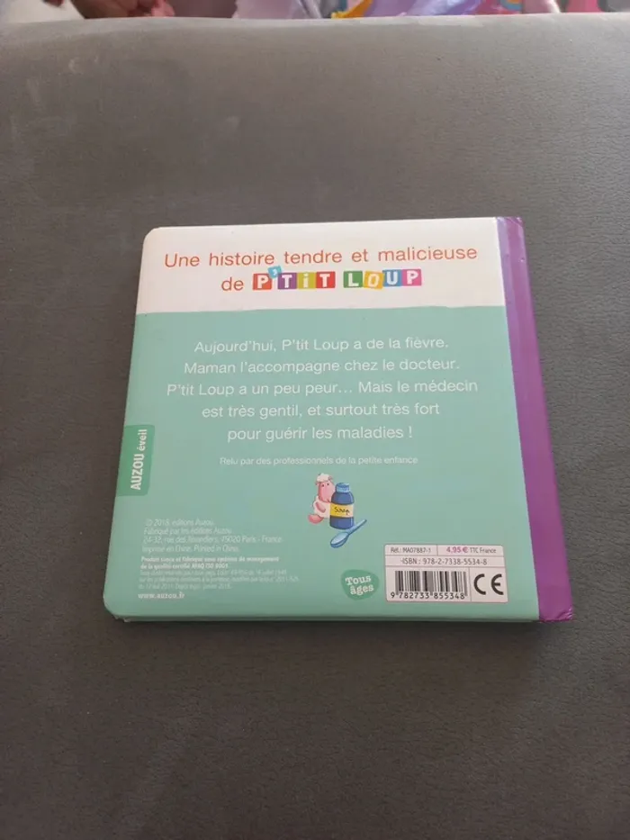 Livre plastifié p'tit loup va chez le docteur - photo numéro 3