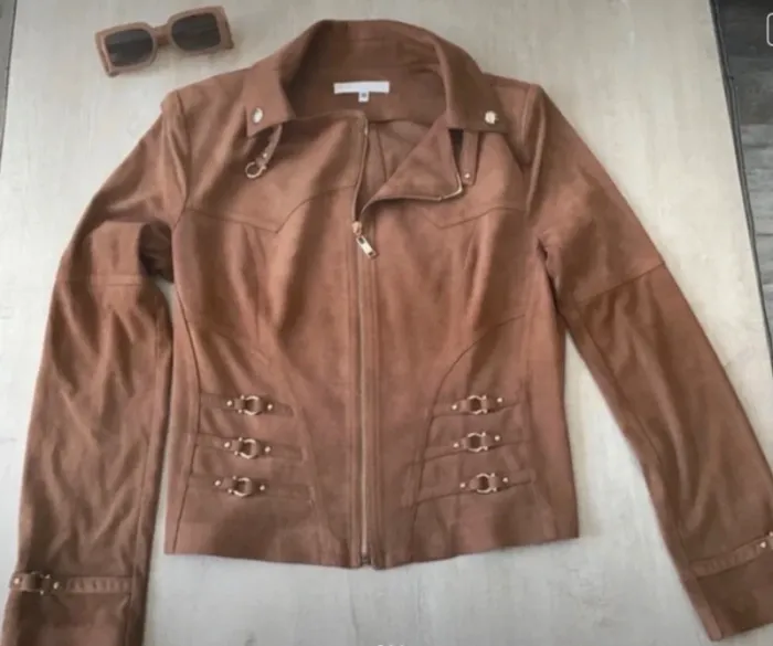 Blouson suédine cache cache