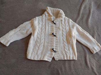 Gilet Blanc Creme Taille 18 Mois