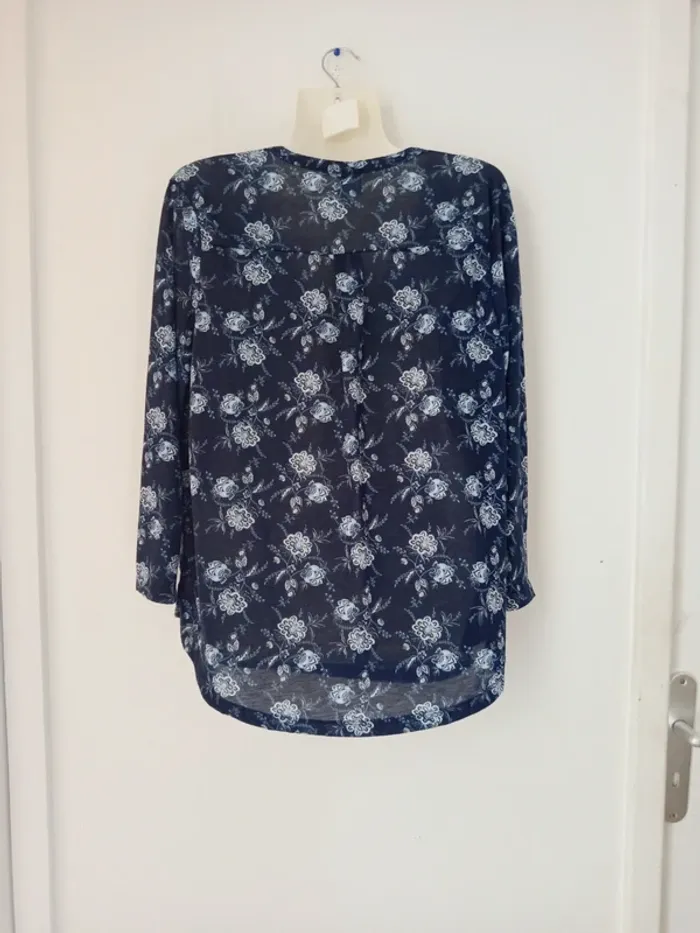 Blouse manches longues à motifs femme - photo numéro 4