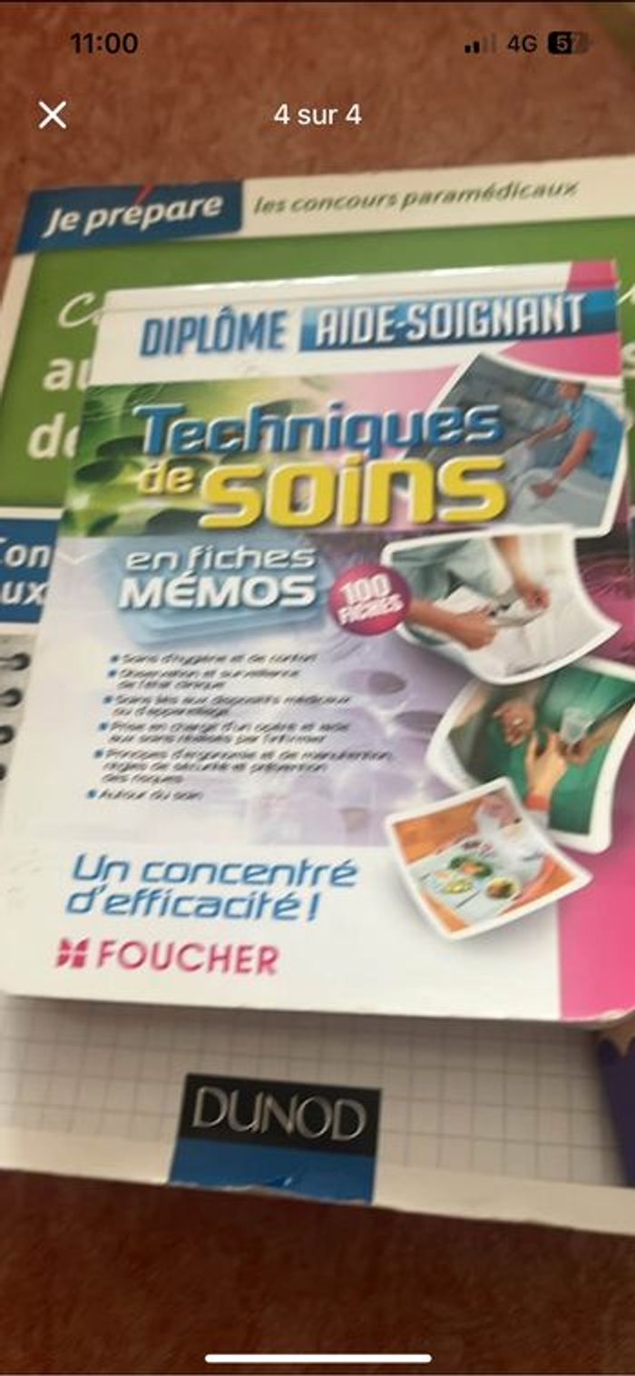 Vend livre préparation d aide soignante