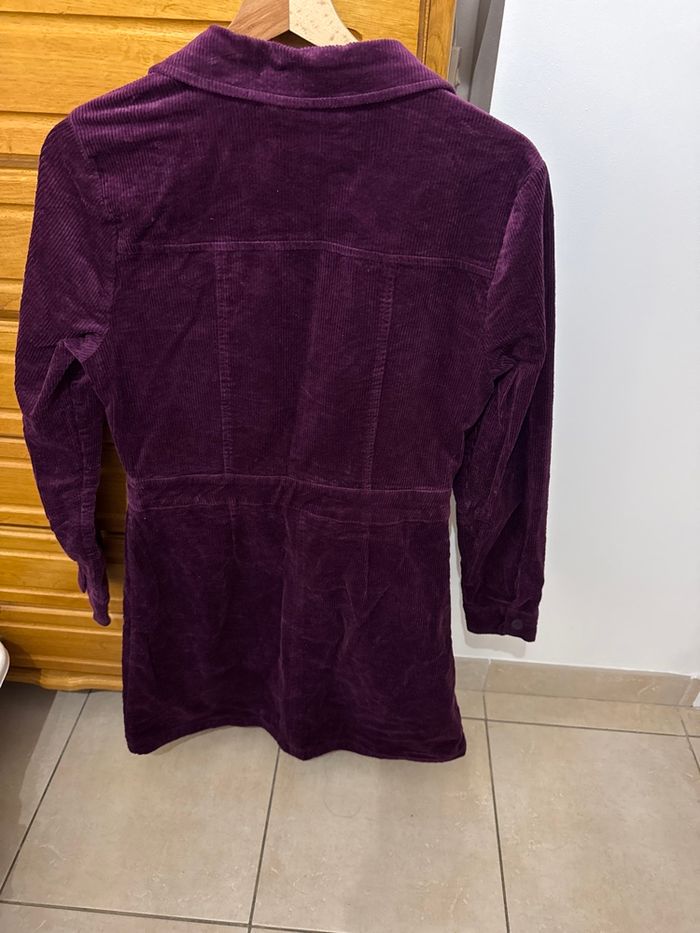 Robe velours bordeaux manches longues - photo numéro 4