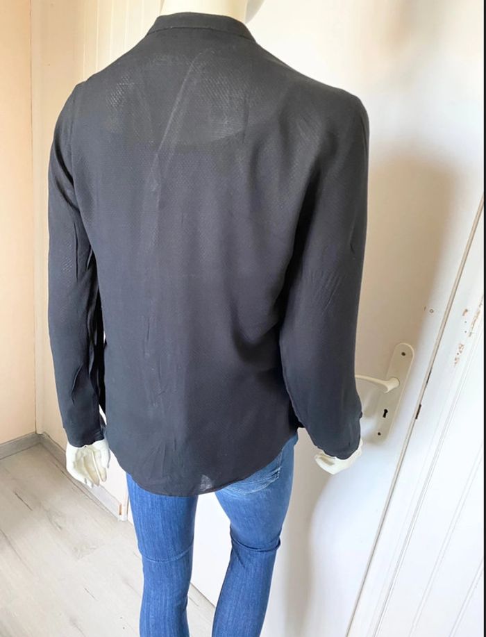 Blouse fluide boutonnée – TEX – Noire classique – Taille 38/M – Excellent état - photo numéro 4