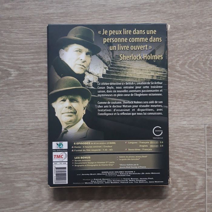 Coffret DVD Sherlock Holmes saison 3 - photo numéro 2