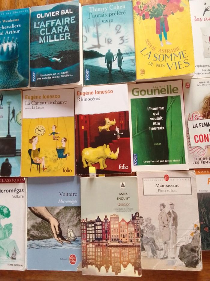 Livres de poche Bazin voltaire eugène Ionesco Livres