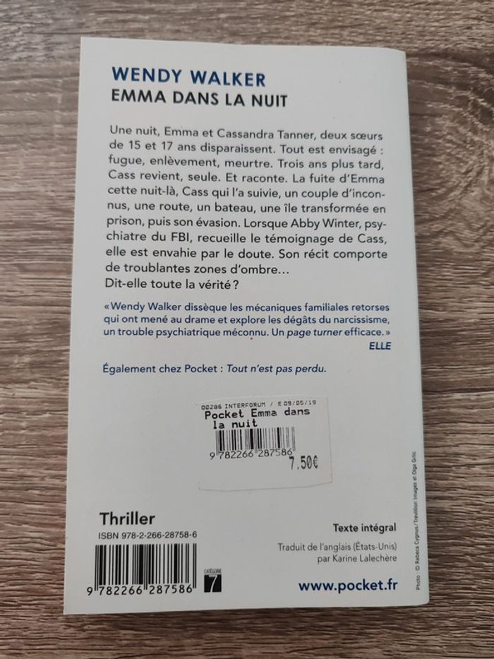 Wendy Walker ⭐ Emma dans la nuit - photo numéro 2