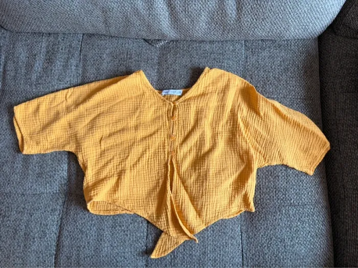 Haut fille Zara gaze de coton