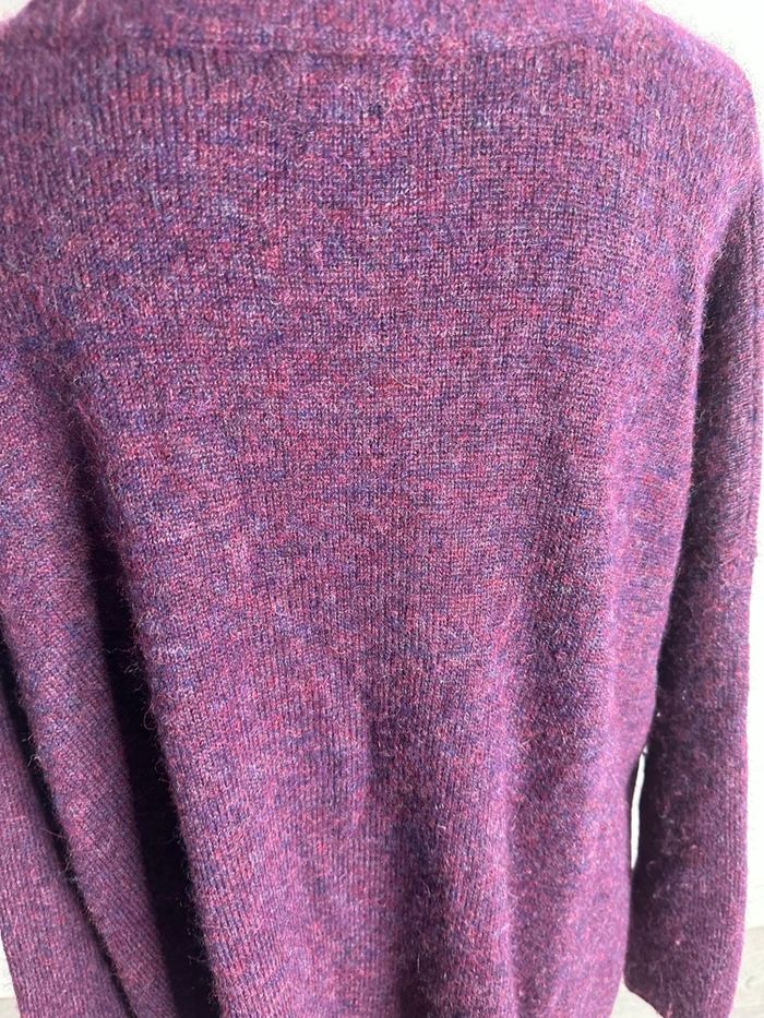 Cardigan oversize violet rose alpaga et laine mérinos Anonym TU - photo numéro 9