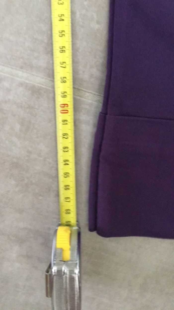 Pantalon violet matière elastane. - photo numéro 3