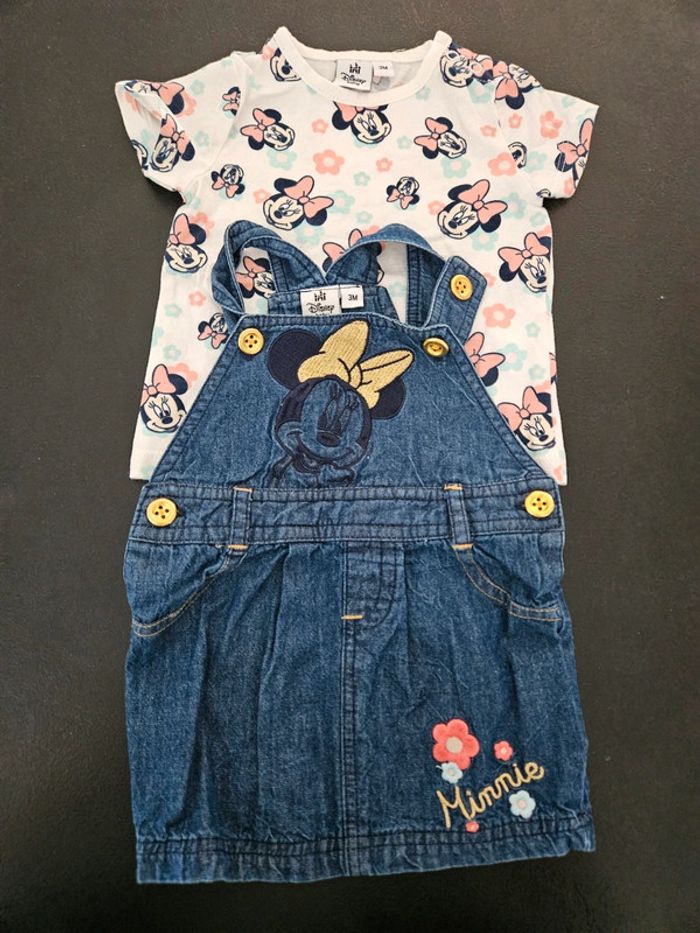 Ensemble salopette t shirt 3mois