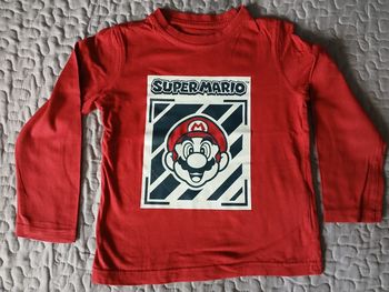 Tee-shirt manches longues super mario taille 5 ans