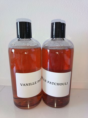 2 gel douche 500 ml vanille patchouli 