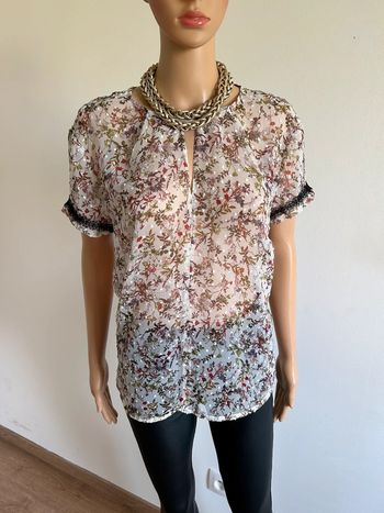 Blouse fleurie transparente Morgan taille 42 jamais portée (taille petit)