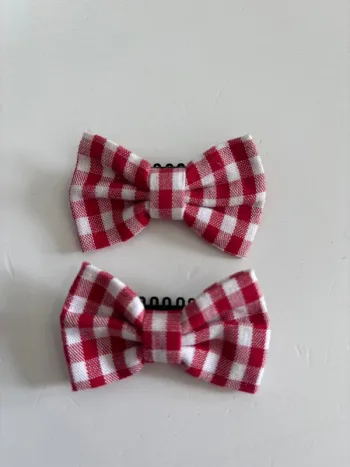 Barrettes vichy anti glisse