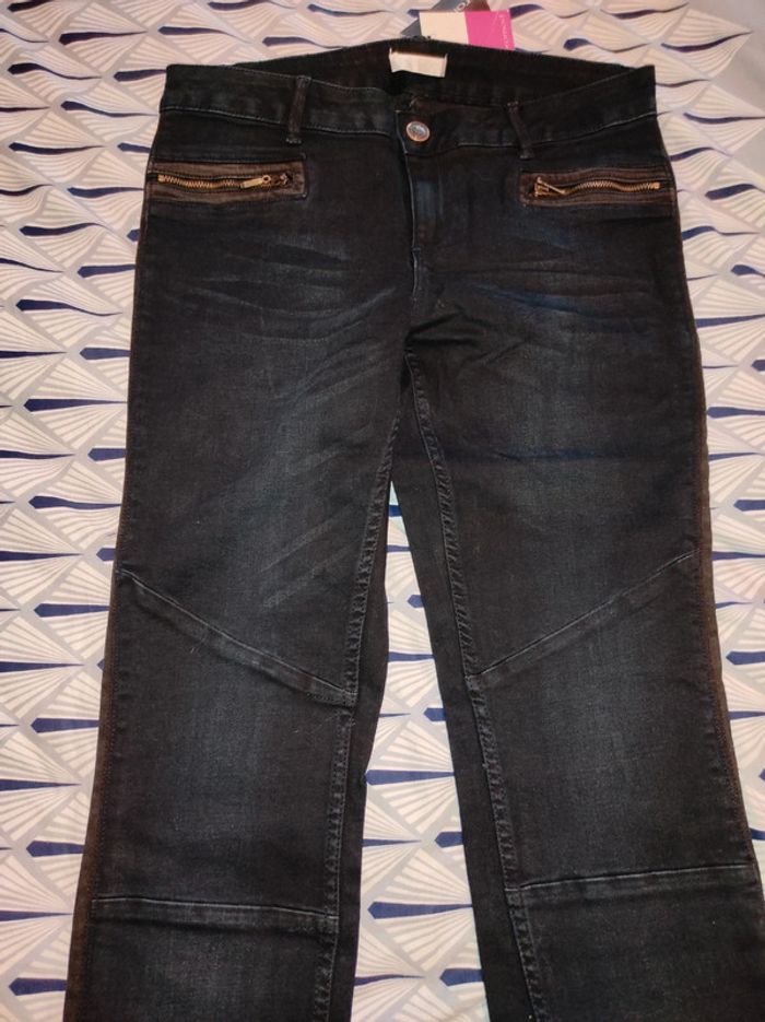 Jeans Promod t42 neuf bleu/noir - photo numéro 4
