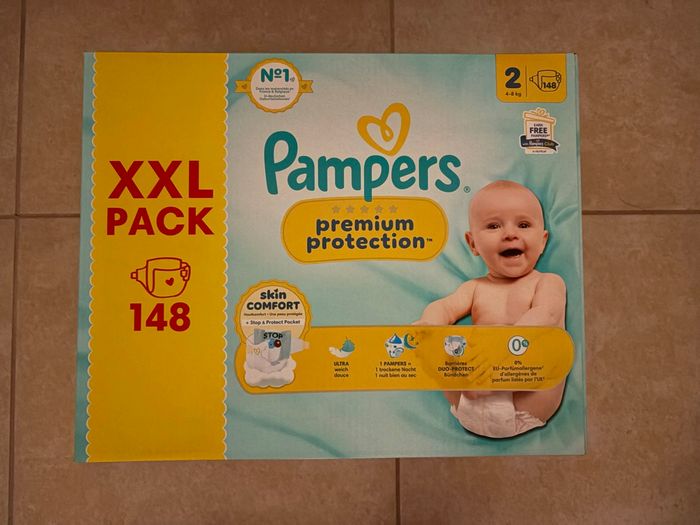 Couches Pampers Premium Protection Taille 2 Neuf