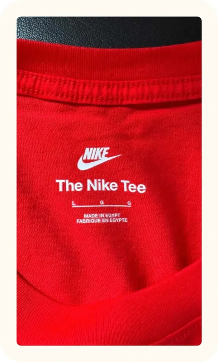 Tee shirt rouge homme Nike Taille L - photo numéro 4