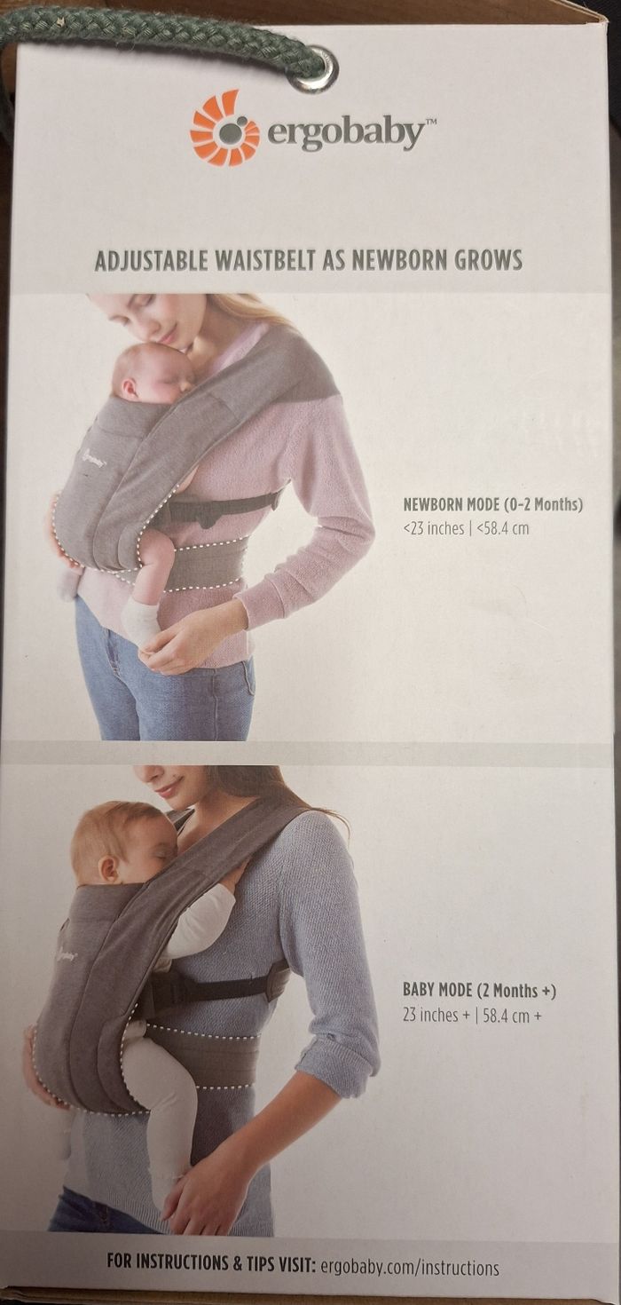 Porte bebe ergobaby embrace noir - photo numéro 8